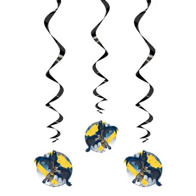 Swirls Batman Hängande Dekoration - 3-pack