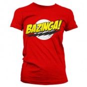 Bazinga Super Logo Girly Tee, T-Shirt