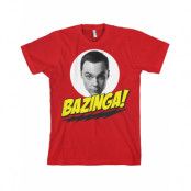 Bazinga! The Big Bang Theory - Röd Unisex T-shirt