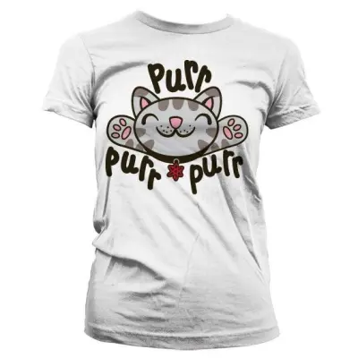 The Big Bang - T-Shirt Girl Soft Kitty Purr-Purr-Purr - White (Xl)