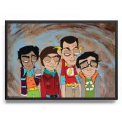 The Big Bang Theory Cartoons Poster