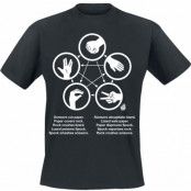 The Big Bang Theory T-shirt - Rock Paper Scissors Lizard Spock - S XXL - för Herr - svart