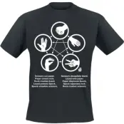 The Big Bang Theory T-shirt - Rock Paper Scissors Lizard Spock - L XXL - för Herr - svart