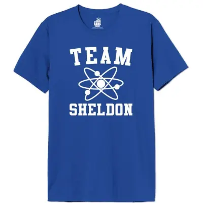 The Big Bang Theory T-shirt - Team Sheldon - S XXL - för Herr - blå