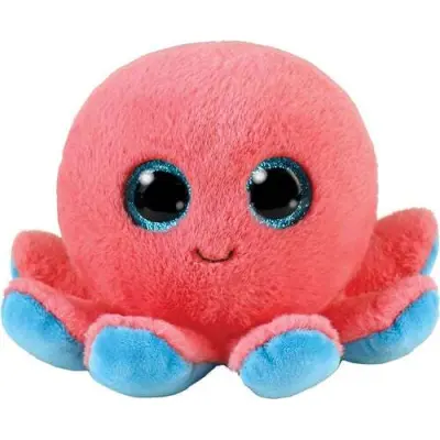 TY Plush - Beanie Boos - Sheldon the Coral Octopus (Regular) (TY36390)