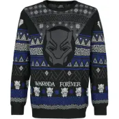 Black Panther - Disney Christmas jumper - Wakanda Forever - L XXL - för Herr - flerfärgad