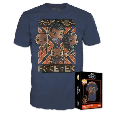 Black Panther Wakanda Forever - Group - T-Shirt Pop (L)