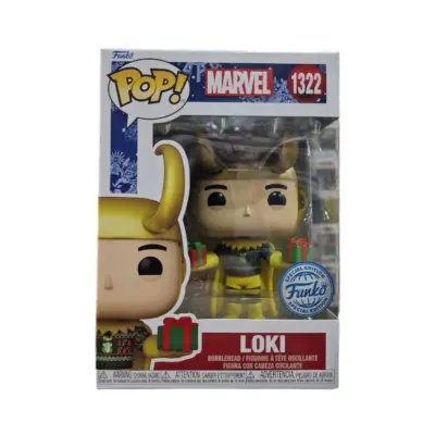 Pop! Marvel: Loki (with Sweater) (Metallic) (Special Edition) #1322 Bobble-Head Vinyl Figure