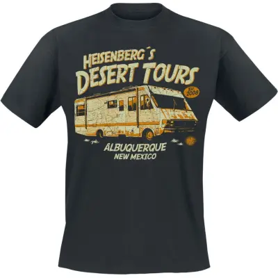 Breaking Bad T-shirt - Heisenberg`s Desert Tours - S XXL - för Herr - svart