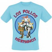 Breaking Bad T-shirt - Los Pollos Hermanos - S XL - för Herr - ljusblå