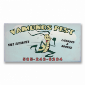 Vamonos Pest Road Sign Sticker, Accessories