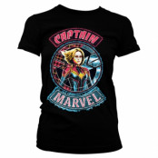 Captain Marvel Patch Girly Tee, T-Shirt