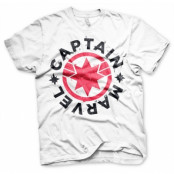 Captain Marvel Round Shield T-Shirt, T-Shirt