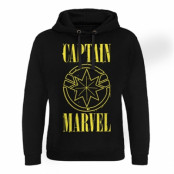 Captain Marvel Yellow Grunge Logo Epic Hoodie, Hoodie
