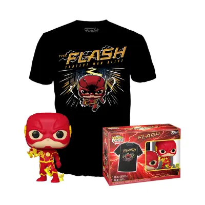 Dc Comics - Booble Head Pop Nr Xx - The Flash + Tee (M)