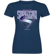 Supergirl - DC Comics T-shirt - Space Is A Bad Neighborhood - S XXL - för Dam - marinblå