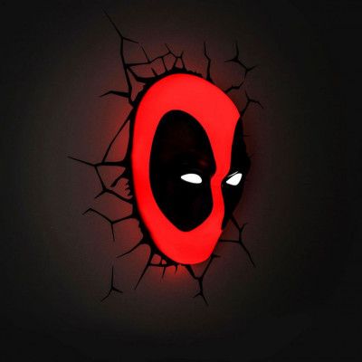 Deadpool 3D Vägglampa