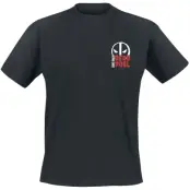 Deadpool - Anime T-shirt - No One Cares - S 5XL - för Herr - svart