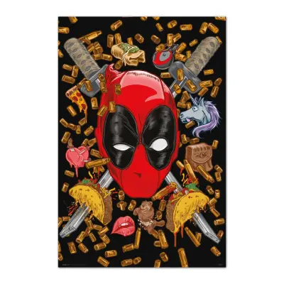 Deadpool - Bullets & Chimichangas - Poster 61 X 91Cm