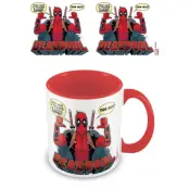Deadpool Coloured Inner Mug 2 Thumbs