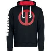 Deadpool - Disney Luvtröja - Logo - S XXL - för Herr - svart