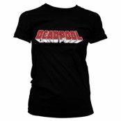 Deadpool Distressed Logo Girly Tee, T-Shirt
