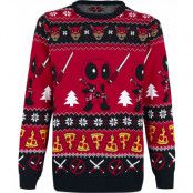 Deadpool - Marvel Christmas jumper - Wish You A Deadpool Christmas - L XXL - för Herr - flerfärgad