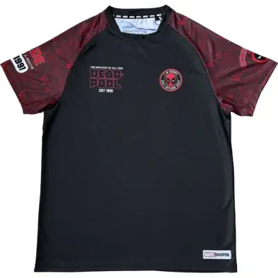 Deadpool - Marvel Jersey - 91 - Soccer Jersey - S XXL - för Herr - flerfärgad