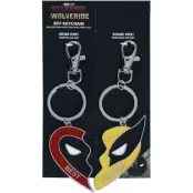 Deadpool - Marvel Nyckelring - 3 - Wolverine - Come Together BFF Key Chain - för None - flerfärgad