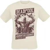 Deadpool - Marvel T-shirt - 3 - Adamantium Katanas - S XL - för Herr - naturfärgad
