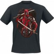 Deadpool - Marvel T-shirt - 3 - Deadpool And Wolverine - Ready To Fight - S 4XL - för Herr - svart