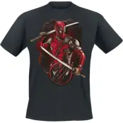 Deadpool - Marvel T-shirt - 3 - Deadpool And Wolverine - Ready To Fight - S 3XL - för Herr - svart
