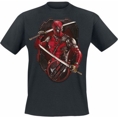 Deadpool - Marvel T-shirt - 3 - Deadpool And Wolverine - Ready To Fight - S 3XL - för Herr - svart