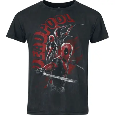 Deadpool - Marvel T-shirt - 3 - Deadpool - Chimichangas - S 3XL - för Herr - svart
