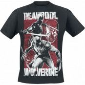 Deadpool - Marvel T-shirt - 3 - Deadpool & Volverine - M 3XL - för Herr - svart