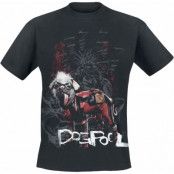 Deadpool - Marvel T-shirt - 3 - Dogpool - M 3XL - för Herr - svart