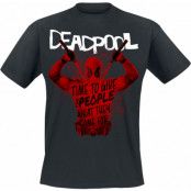 Deadpool - Marvel T-shirt - 3 - Merc Splatter - S XXL - för Herr - svart