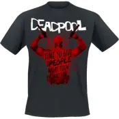 Deadpool - Marvel T-shirt - 3 - Merc Splatter - S XXL - för Herr - svart