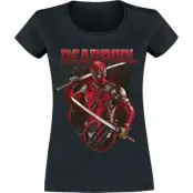 Deadpool - Marvel T-shirt - 3 - Ready For Deadpool - S XL - för Dam - svart