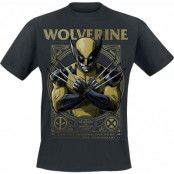 Deadpool - Marvel T-shirt - 3 - Wolverine - S XXL - för Herr - svart