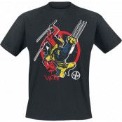 Deadpool - Marvel T-shirt - Deadpool And Wolverine - M - för Herr - svart