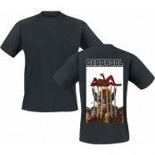 Deadpool - Marvel T-shirt - Deadpool & Wolverine - Striking Pose - S XXL - för Herr - svart