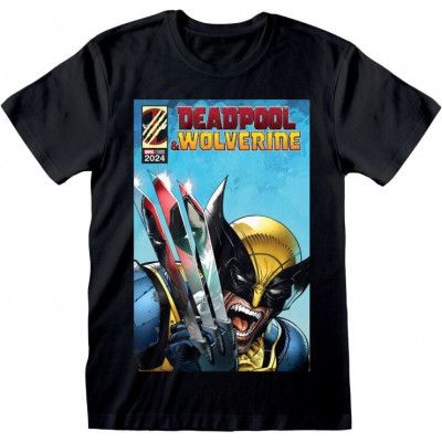 Deadpool - Marvel T-shirt - Deadpool & Wolverine - Wolverine Reflection - S XL - för Herr - svart