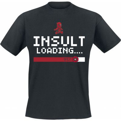 Deadpool - Marvel T-shirt - Insult Loading - L XL - för Herr - svart