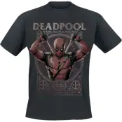 Deadpool - Marvel T-shirt - Maximum Effort - S 5XL - för Herr - svart