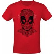 Deadpool - Marvel T-shirt - Ornamental - M XXL - för Herr - röd