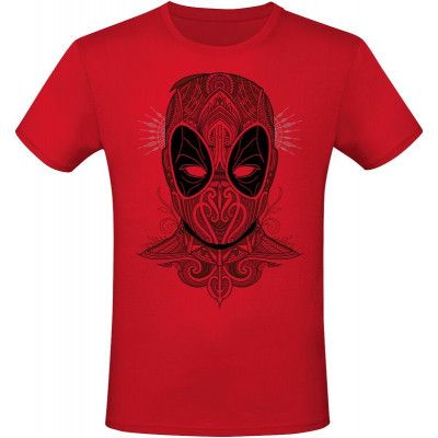 Deadpool - Marvel T-shirt - Ornamental - M L - för Herr - röd