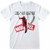 Deadpool - Marvel T-shirt - What They Came For - S XXL - för Herr - vit