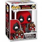 Deadpool & Wolverine - Deadpool with Headpool vinylfigur 1400 - Funko Pop! - Funko Shop Europe