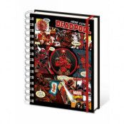 Marvel Comics Deadpool A5 Notebook A5 Wiro Notebook